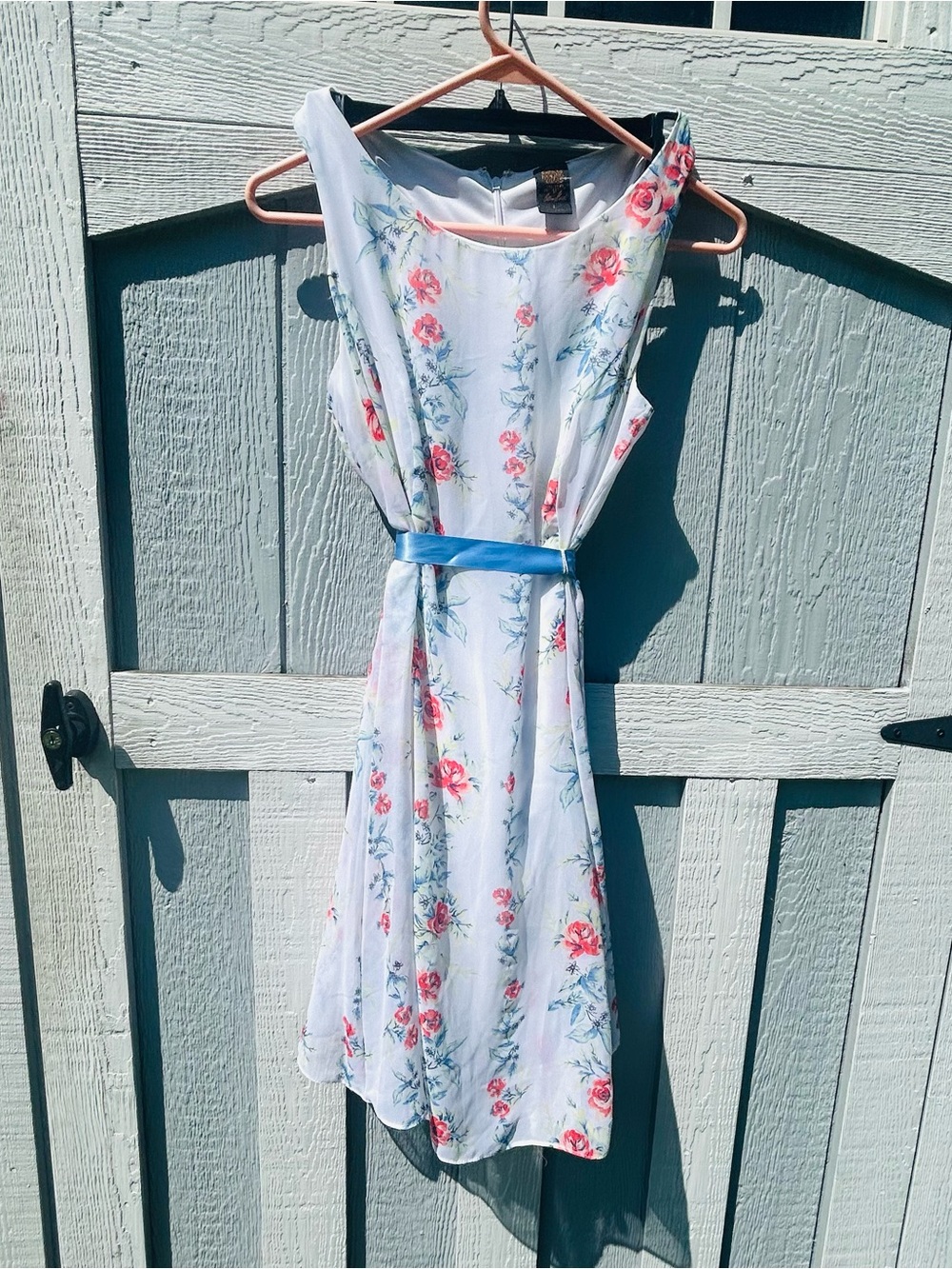 Disney’s Alice Through The Looking Glass Floral Blue Ribbon Dress